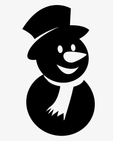 Happy Snowman - Cartoon, HD Png Download, Transparent PNG