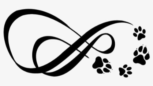#infinity #paws #loveanimals #lovepets #lovecats #lovedogs - German Shepherd Tattoo, HD Png Download, Transparent PNG