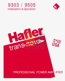 Pdf For Hafler Amp 9505 Manual - User Guide, HD Png Download, Transparent PNG