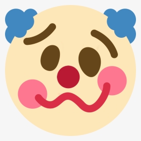 Woozy Clown Discord Emoji - Pensive Clown, HD Png Download, Transparent PNG
