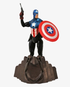 Captain America Marvel Select 7” Action Figure - Capitão America Diamond Select, HD Png Download, Transparent PNG