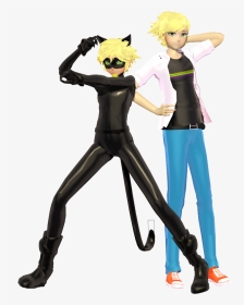 Mmd Cat Noir Dl, HD Png Download, Transparent PNG