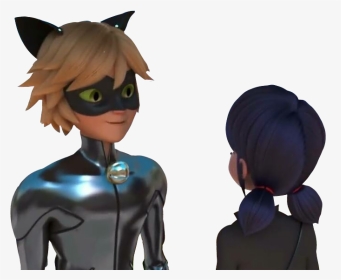 #marichat #miraculous #marinette #catnoir #chatnoir - Cartoon, HD Png Download, Transparent PNG