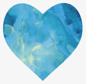 *✿**✿*corazon*✿**✿* Watercolor Heart, - Blue Watercolor Heart Png, Transparent Png, Transparent PNG