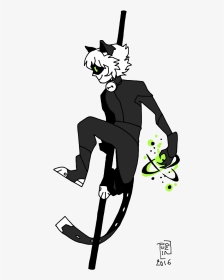 Chat Noir - Cartoon, HD Png Download, Transparent PNG
