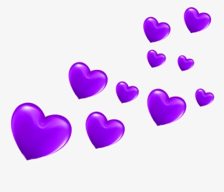 #heart #puple #pupleheart#freetoedit #remix #picsart - Transparent Background Cartoon Hearts, HD Png Download, Transparent PNG