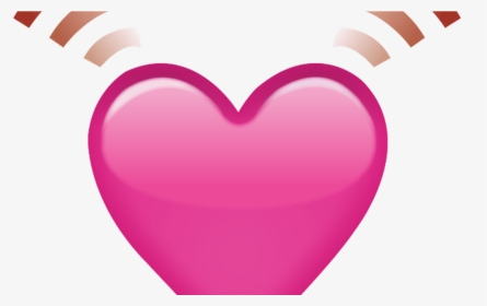 Download Beating Pink Heart Emoji Icon Emoji Island - Heart, HD Png Download, Transparent PNG