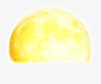 Semicircular Yellow Ball Cartoon Transparent - Moon, HD Png Download, Transparent PNG