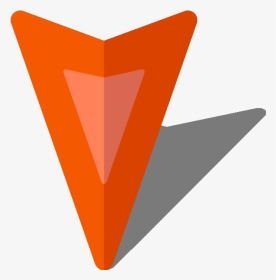 Simple Location Map Pin Icon4 Orange Free Vector Data - Triangle, HD Png Download, Transparent PNG