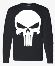 The Punisher Skull T-shirt - Punisher Skull White, HD Png Download, Transparent PNG