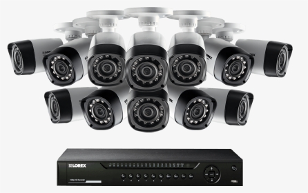 Hd 1080p Surveillance Camera System With 12 Cameras - 16 Channel Dvr 1080p, HD Png Download, Transparent PNG