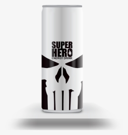 Punisher Skull , Png Download - Energy Drink White Can, Transparent Png, Transparent PNG