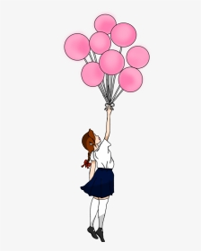 Fly Away Balloons - Balloons Fly Away Anime, HD Png Download, Transparent PNG
