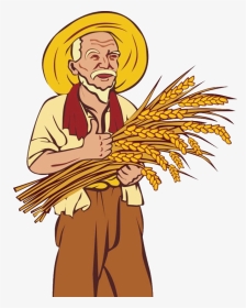 Png Free Library Farmer Agriculture Clip Art Transprent - Clipart Farmer Png, Transparent Png, Transparent PNG