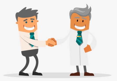 Zendyman With Doctor - Cartoon Body Language Gif, HD Png Download, Transparent PNG