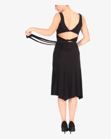 Sexy Tango Dress With Back Straps - Little Black Dress, HD Png Download, Transparent PNG