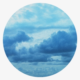 #blue #clouds #aesthetic #circle #background #sky #nature - Circle, HD Png Download, Transparent PNG