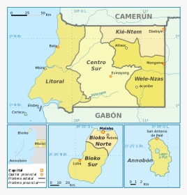 Carte De La Guinée Équatoriale, HD Png Download, Transparent PNG