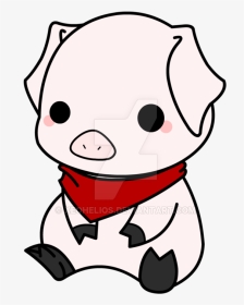 Anime Cute Pig Drawing, HD Png Download, Transparent PNG