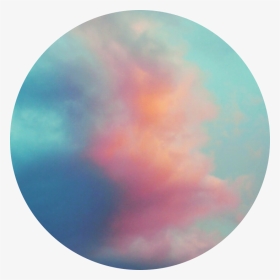✨  #blue #sky #clouds #circle #background #aesthetic - Circle, HD Png Download, Transparent PNG