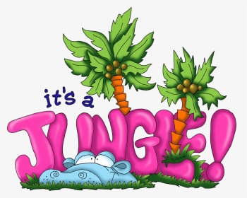 Clipart The Word Jungle Theme, HD Png Download, Transparent PNG
