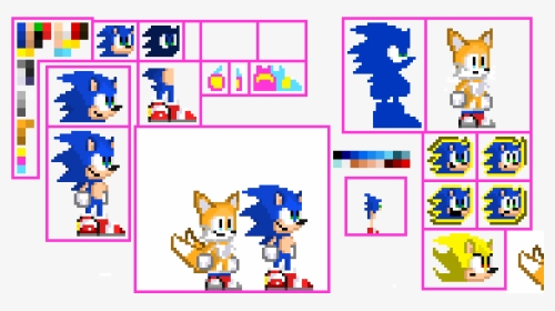 Sonic Hd Sprite By Moongrape - Sprite Game 2d PNG Transparent With