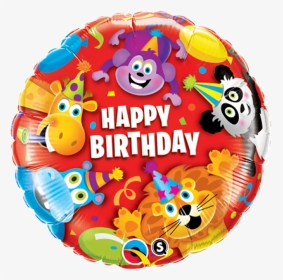 Folienballon Happy Birthday - Happy Animals Balloon, HD Png Download, Transparent PNG