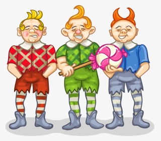 Transparent Kids Playing Clip Art - Cartoon Munchkins Wizard Of Oz, HD Png Download, Transparent PNG