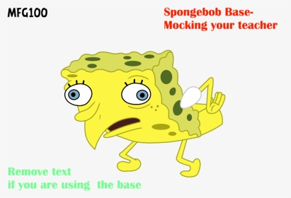Clip Art Spongebob Base Your Teacher - Cartoon, HD Png Download, Transparent PNG