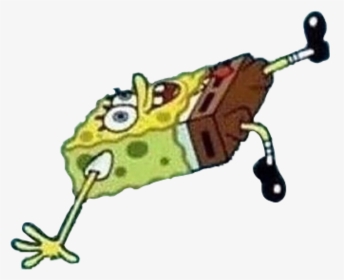 Spongebob Falling On Ice Clipart , Png Download - Slipping Spongebob, Transparent Png, Transparent PNG