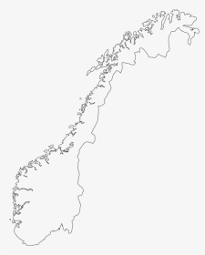 Free Map Of Norway - Norway Map Outline, HD Png Download, Transparent PNG