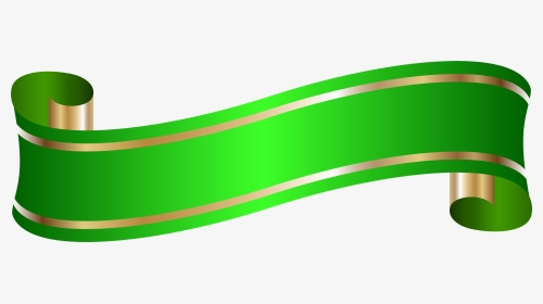 Elegant Banner Green Png Clip Art - Transparent Background Ribbon Blue Png, Png Download, Transparent PNG
