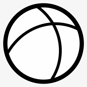 Ball Icon Black White Line - Ball Clip Art Black And White, HD Png Download, Transparent PNG