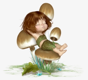 #ftestickers #mushroom #fairy #elf #asleep #cute - Religión De Buenas Noches, HD Png Download, Transparent PNG