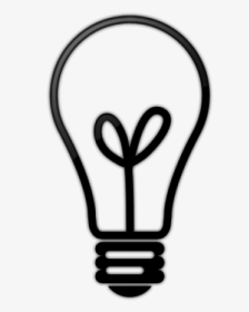 Bulb Clipart Incandescent Light Bulb - Transparent Black Light Bulb, HD Png Download, Transparent PNG