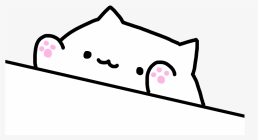 #bongocat #bongo #cat #meme #white #pink #cute #funny - Bongo Cat Gif Transparent, HD Png Download, Transparent PNG