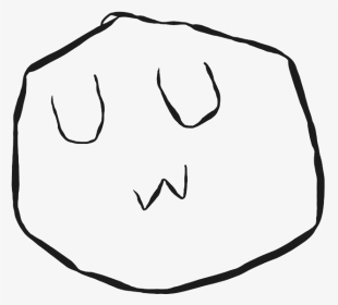Line Art Face White Black Black And White Facial Expression - Uwu Face, HD Png Download, Transparent PNG