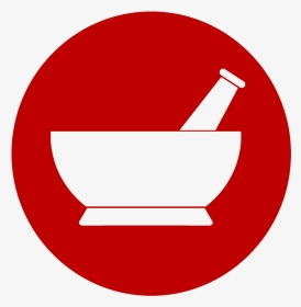 Red Circle Mortar And Pestle Merchandise Clipart , - Vodafone Uk Logo, HD Png Download, Transparent PNG