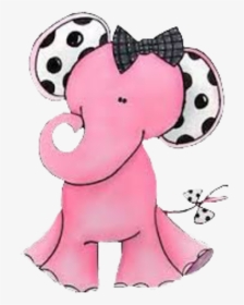 #pink #elephants #baby #cute #heart #scrapbooking #scraps - Cartoon, HD Png Download, Transparent PNG