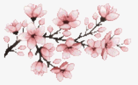#pink #sakura #tumblr #edit #freetoedit #rosa - Pixel Cherry Blossom Png, Transparent Png, Transparent PNG