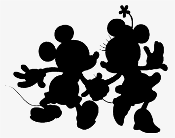 Siluetas De Personajes Disney Para Imprimir Gratis - Mickey And Minnie Mouse Silhouette, HD Png Download, Transparent PNG