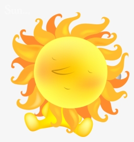 Hot Sun Clipart Transparent Banner Library Library - Cute Sun Transparent Background, HD Png Download, Transparent PNG