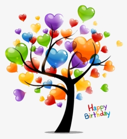 Happy Birthday Balloon Tree, HD Png Download, Transparent PNG
