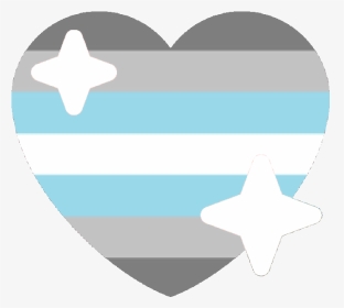 Demiboy Sparkle Heart Discord Emoji - Demigirl Heart Emoji Discord, HD Png Download, Transparent PNG
