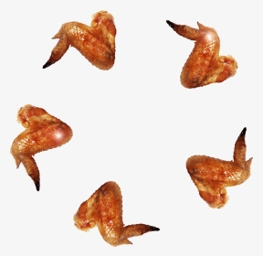 Transparent Chicken Glitter - Falling Chicken Wings Gif, HD Png Download, Transparent PNG