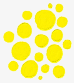 #dots #yellow #watercolor #oilpainting #brushstrokes - Circle, HD Png Download, Transparent PNG