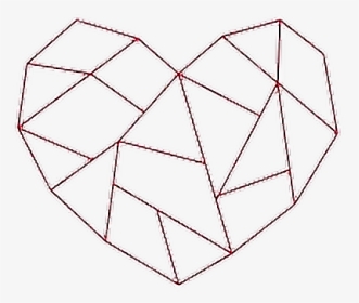 #lines #geometric #heart #christmas #love #loveheart - Drawing, HD Png Download, Transparent PNG