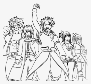 Fairy Tail Coloring Pages Characters, HD Png Download, Transparent PNG