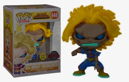 Funko Pop My Hero Academia - All Might Funko Pop Glow In The Dark, HD Png Download, Transparent PNG