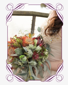 Silk Artificial Faux Australian Native Bridal Bouquet, - Bouquet, HD Png Download, Transparent PNG